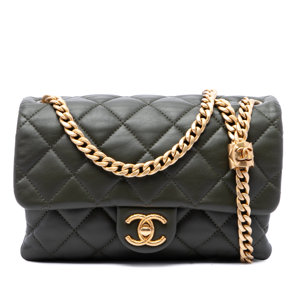 Pre-Loved Chanel Small Quilted Lambskin Pillow Crush Flap